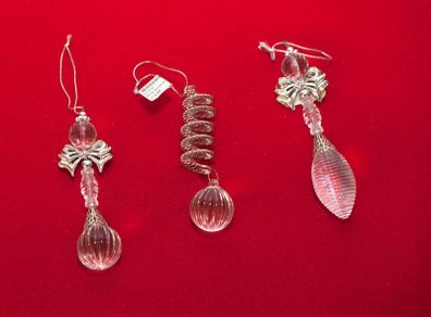3 X Christmas Tree Decorations