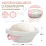 Brand New Proofing Basket Sourdough Starter Set Rattan Round Basket & Accessories Image 3