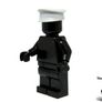 LEGO Minifigure Gray Prototype Hat Unreleased Colour Very Rare And Hard To Find Image 4