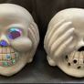 Halloween LED Ceramic Skull x 2 Image 2