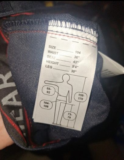 Brand New Snickers Protecwear Fire Retardant Trousers Size 104