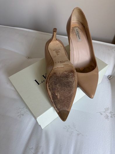 LK Bennett Nude Patent Shoe