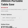 Dewalt dw7492 250mm table saw 230v Image 2
