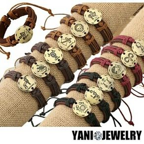 new 12 zodiac signs bracelets