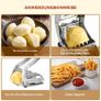 Stainless Steel Potato & French Fry Cutter 2- Blade Non-Slip Suction Base Image 4