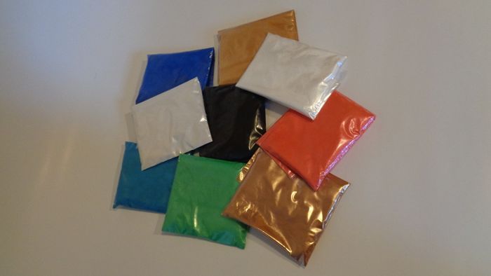 Pigment powder for epoxy resin