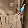 BAPY By A Bathing Ape Beige Trench Coat - Gold Star Buttons - Size S (14) see fit note Image 4