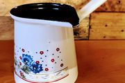 vintage enamel cezve