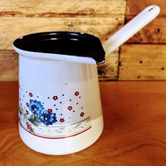 vintage enamel cezve