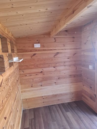 Log Cabin 3x2m Fully Insulated.