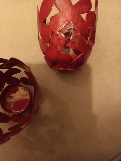 2 designer Candle holders