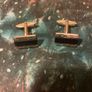 1940s vintage cuff links 9 carot gold on silver free postage Image 5