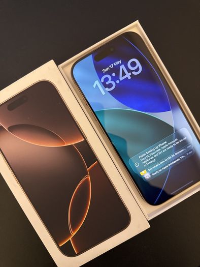 iphone16 Pro, 128GB, Desert Titanium, 97% battery, Unlocked