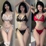 Sexy lace lingerie set  red,black,white Image 10