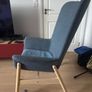 High-back Blue Armchair - Ikea Vedbo Image 2