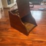 Antique Edwardian coal turf scuttle - fireside box Image 2