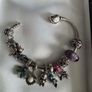 Original Pandora bracelet with many charms silver 925 Image 5