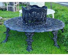Tree Bench Cast Iron Black CH-R-717-B
