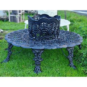 Tree Bench Cast Iron Black CH-R-717-B