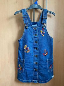 Blue Denim Pinafore Dress - see 4 pics