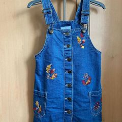 Blue Denim Pinafore Dress - see 4 pics