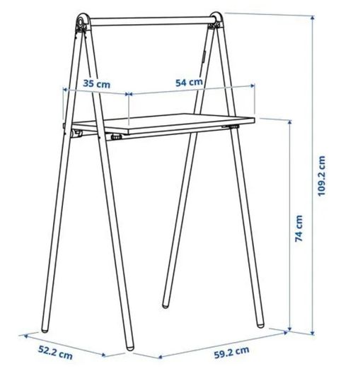 ikea folding desk and chair