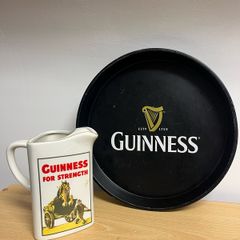 Guinness water jug and tray