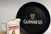 Guinness water jug and tray