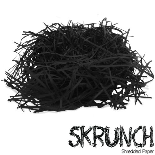 SKRUNCH - Black Shredded Paper - Straight Cut