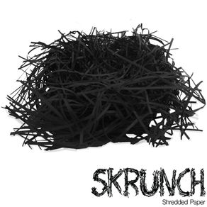 SKRUNCH - Black Shredded Paper - Straight Cut
