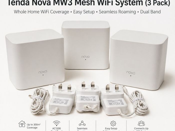 Tenda Nova MW5s Mesh WiFi 3 Pack Whole Home Coverage