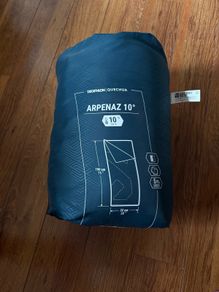 Decathlon camping sleeping bag 10 degree fully new never used