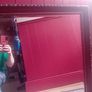 large vintage heavy wall mirror Image 4