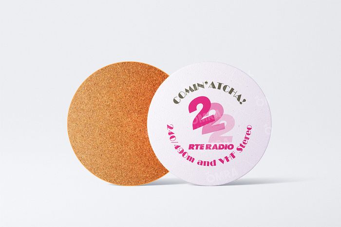 RTE Radio 2 Retro Coaster Round or Square