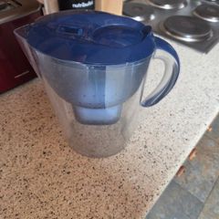 BRITA Marella XL Water Filter Jug Blue (3.5L) incl. 2x MAXTRA PRO Pure Performance cartridge - large-volume jug with digital LTI