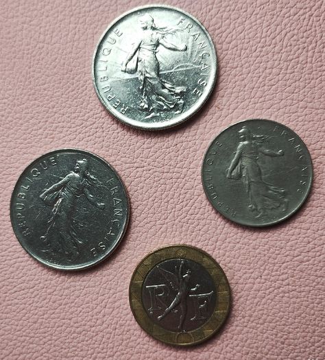 4 French coins (26058)