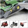 Loading Ramps, 2 Steel Ramps Heavy Duty for Van, Lawnmower, ATV, Quad Motorcycle, 400 kg Max Loading, 135 x 23 cm Image 2