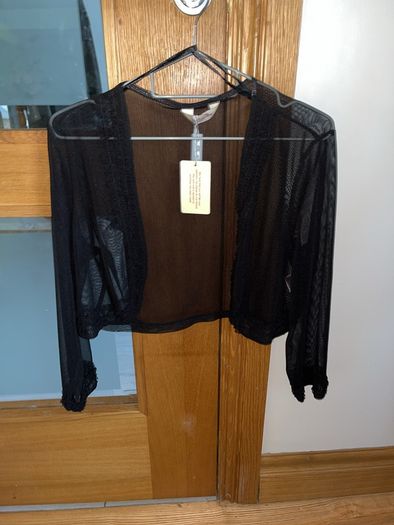 Black long sleeved cardigan