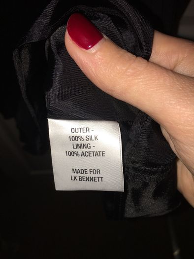 Black Silk Lk Bennett Dress