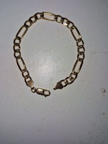 9ct gold figaro bracelet