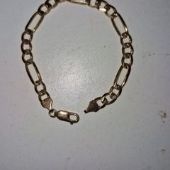 9ct gold figaro bracelet