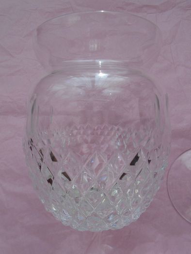 Cut glass lidded jar,Glass jar, Storage,Home decor,Gift