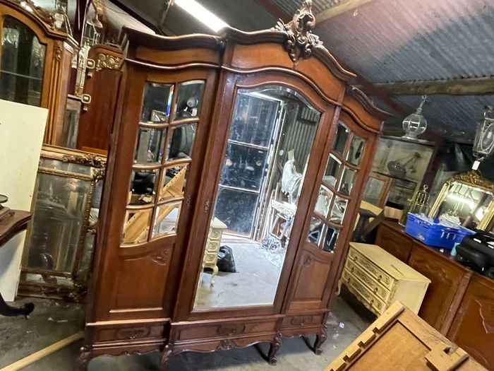Very nice old large French wardrobe