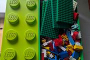 Vintage Lego 1kg and Storage box