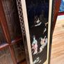 Vintage Chinese Black Lacquer Mother of Pearl Wall Panel Image 2