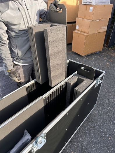 Pro TV Adjustable size Flight Case 65" to 86" Video Display Screen Case