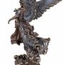 Veronese Guardian Angel with Child Sculpture  Art Nouveau Bronze Finish 27cm Image 3