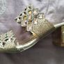 Gorgeous Gold Slip On Sandals Image 3