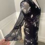 Navy & white floral print dress. Size 8 Image 3