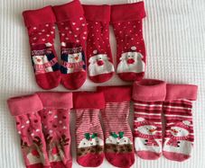 5pairs Next Christmas socks 6-8.6